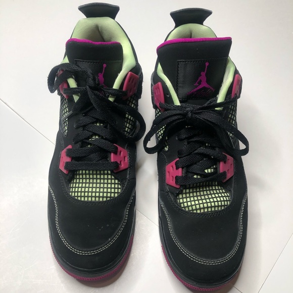 Nike Jordan 4 Fuchsia Flash Lime - Picture 2 of 7